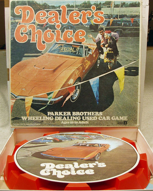 Dealers Choice Used Car Game © 1970 Parkers Brothers